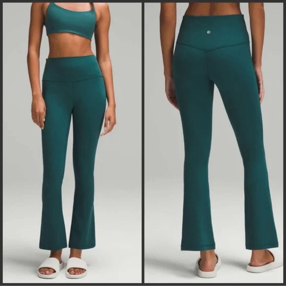 Lululemon Align High-Rise Mini-Flared Pant Extra Short Storm Teal size 4 NWT - Picture 2 of 5